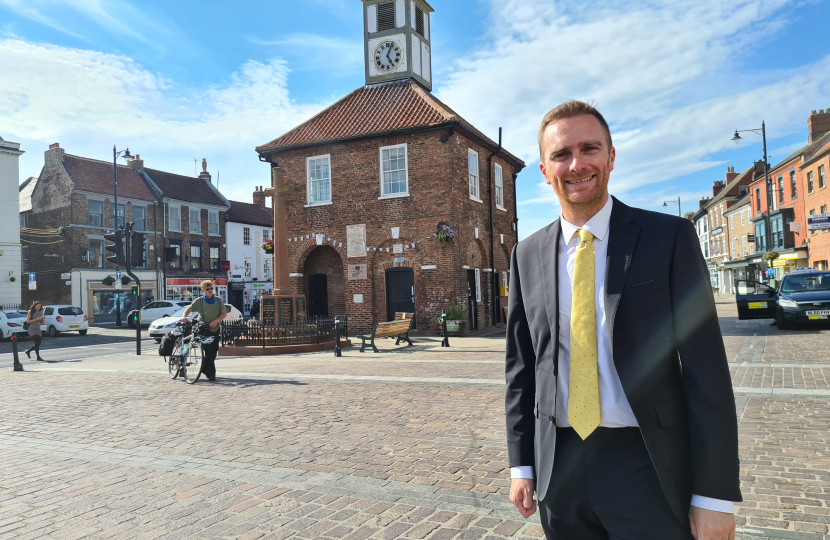 Matt at yarm town hall