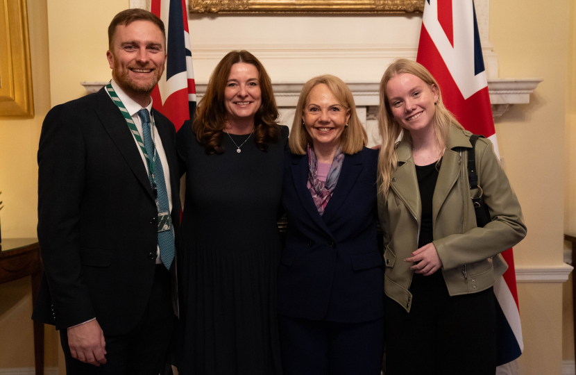 Matt, Gillian Keegan, Amelia and Lesley Graham