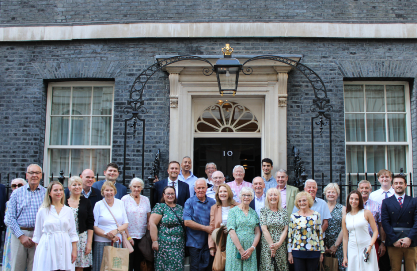 Stockton Conservative members outside No.10