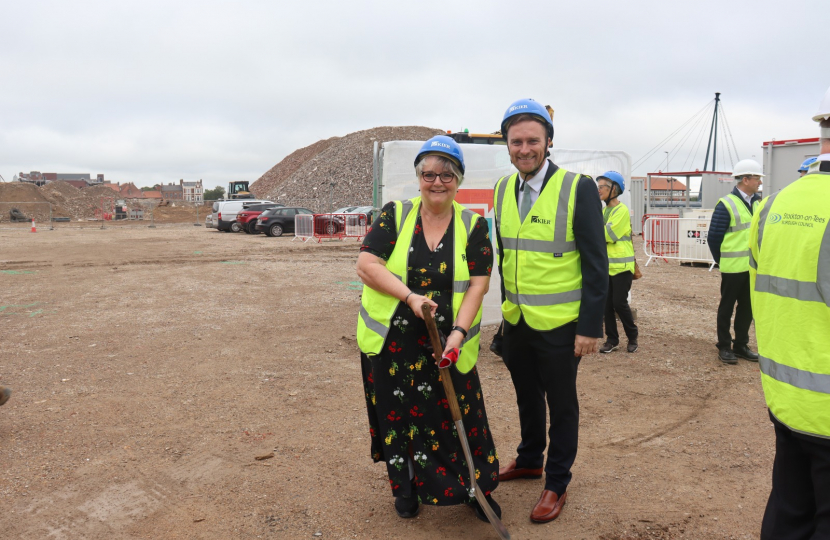 Matt Vickers MP with Susan Parr