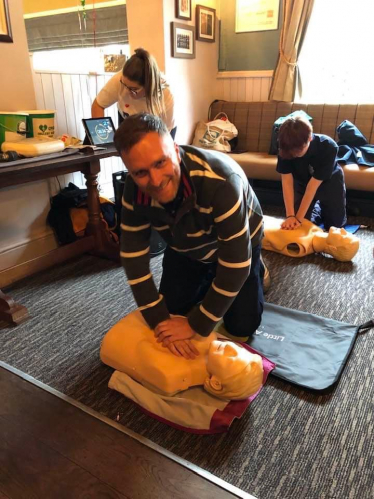 Matt Vickers MP gives CPR