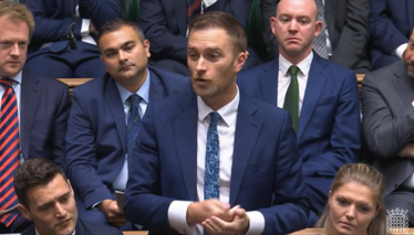 Matt standing at PMQs