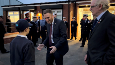 Matt Vickers MP congratulates Cadet