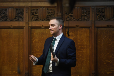 Matt Vickers MP in parliament