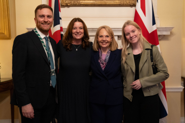 Matt, Gillian Keegan, Amelia and Lesley Graham