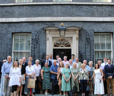 Stockton Conservative members outside No.10